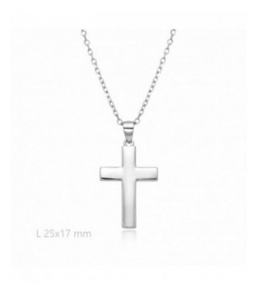 Creu de plata plana Creu de plata plana. - 2031584