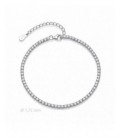 Pulsera de plata Riviere con circonitas de 1,75mm. - 2041036