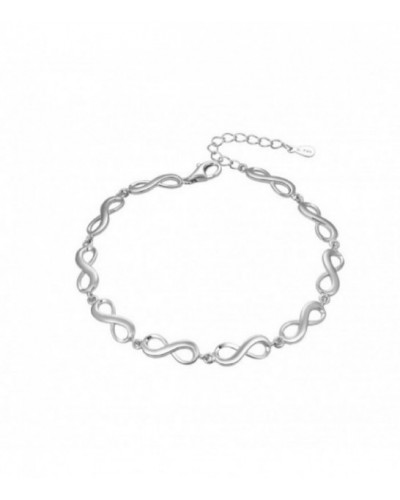 Pulsera de plata de infinitos. - 2041118