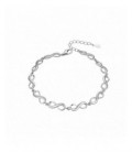 Pulsera de plata de infinitos. - 2041118