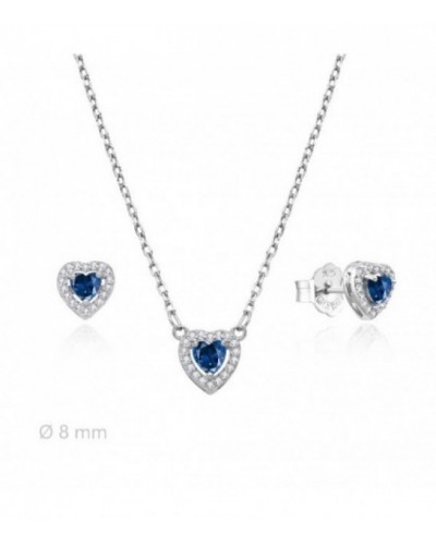Conjunto de plata en forma de corazón. - 2060026/Z