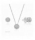 Conjunt d´arrecades  i collaret de plata amb circonites. - 2060038/8