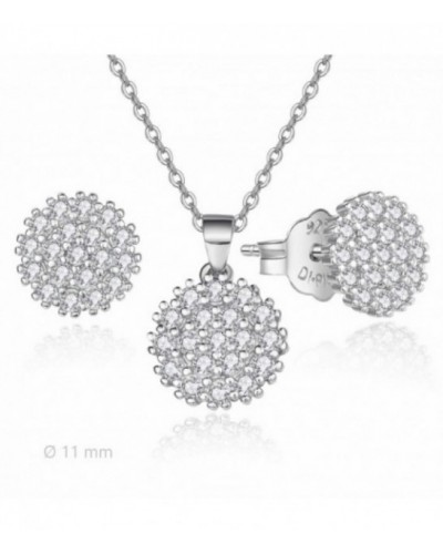 Conjunto de pendientes y colgante con circonitas. - 2060065
