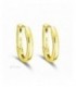 Arracades de plata xapada en forma d´aros ovalats. - 2140703/15