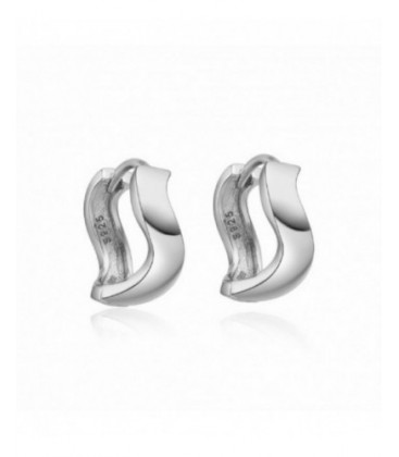Arracades de plata amb forma d´aros asimètrics. - 2140822