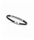 Pulsera Viceroy de acero y piel para hombre. - 15179P01010