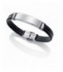 Pulsera Viceroy para hombre de acero y piel. - 6371P09010