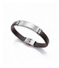 Pulsera Viceroy de acero y piel para hombre. - 6371P09011
