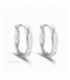 Pendientes plata tipo aros irregulares. - 2140898/15