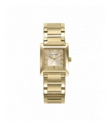 Reloj Viceroy para mujer acero  IP dorado cuadrado. - 41162-27