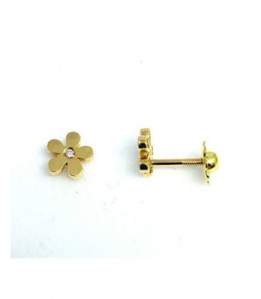 Arrecades d'or de nadó amb brillant. - BB1414P