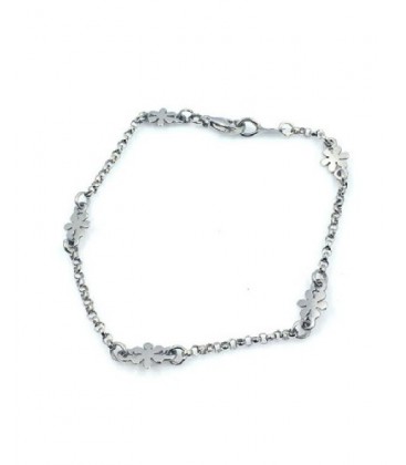 Pulsera de oro blanco comunión. - P002701586
