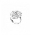 Anillo de plata con forma de rosa. - ANRM027